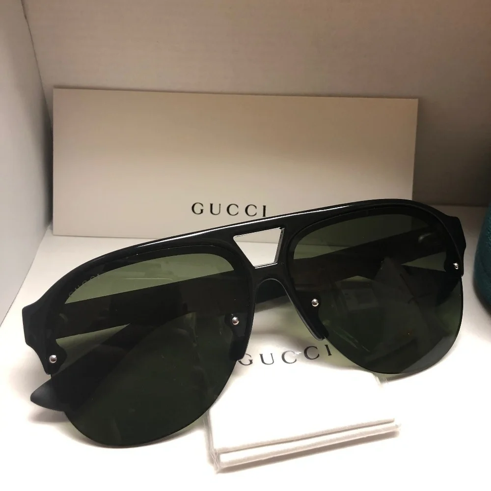 Gucci Black Aviators Brand New With Box